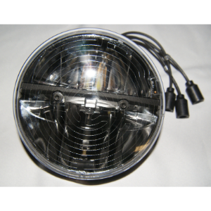 HEADLAMP LED 7"RND 9-33V HEATED