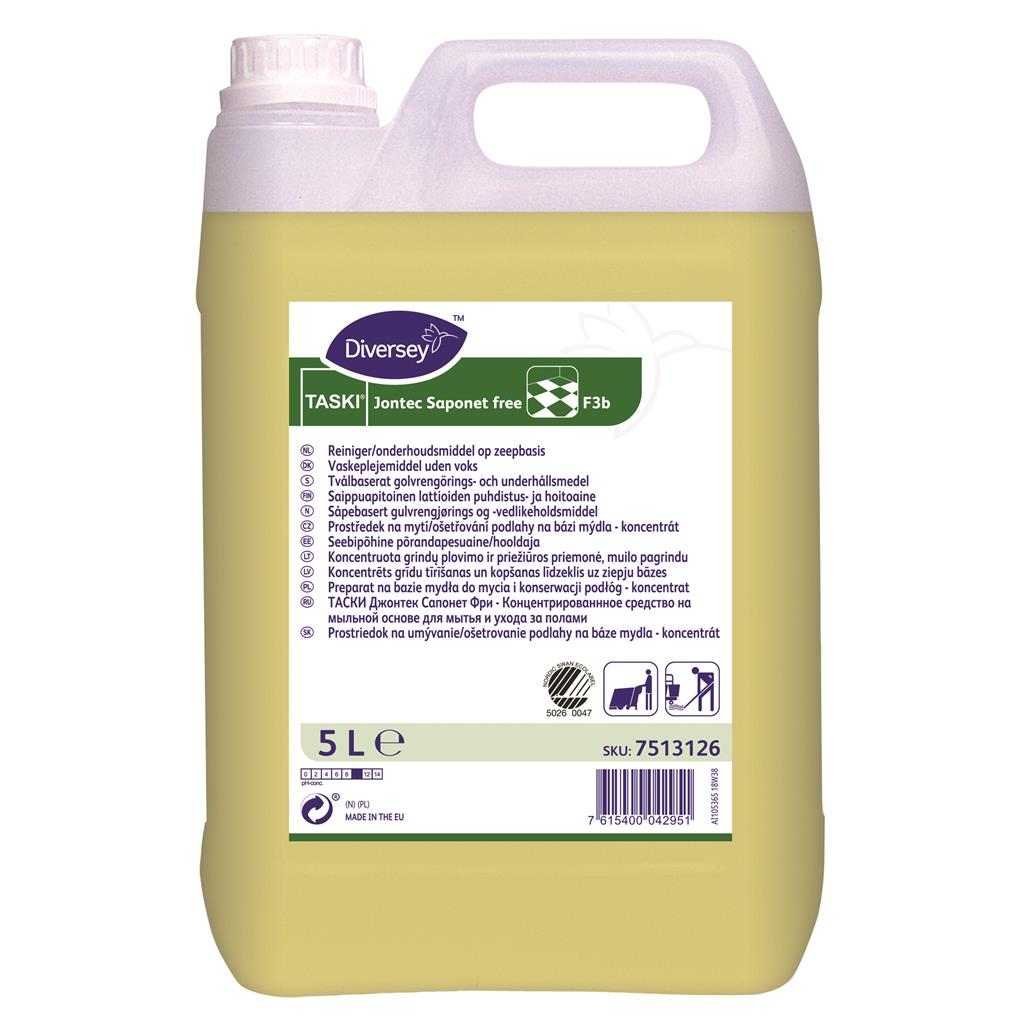 Vaskeplejemiddel – TASKI Jontec Saponet free 2 x 5L rengøringsmiddel fra Diversey