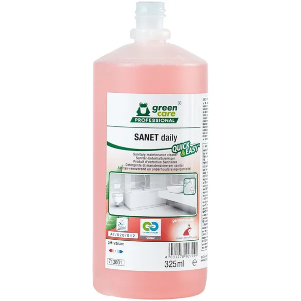Sanitetsrengøring – Tana SANET Daily Quick and Easy 6 x 325 ml rengøringsmiddel fra Tana
