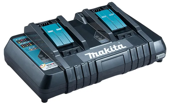 Makita Dobbelt lynlader m. MAKPAC støvsuger fra Makita