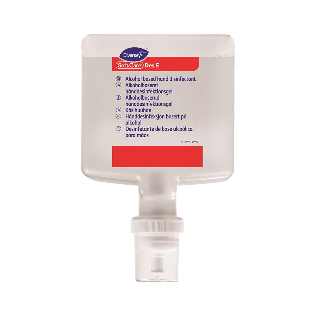 Desinfektionsgel til dispenser – Diversey Soft Care Des E – 4 x 1.3L rengøringsmiddel fra Diversey