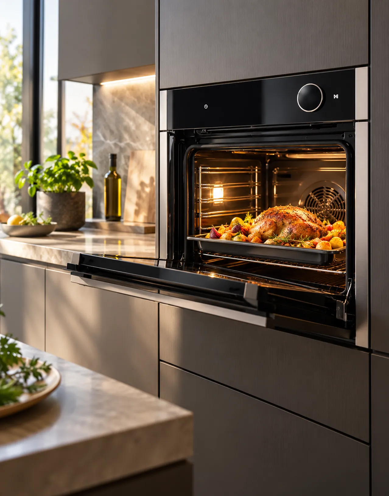 Moderne keuken met geroosterde