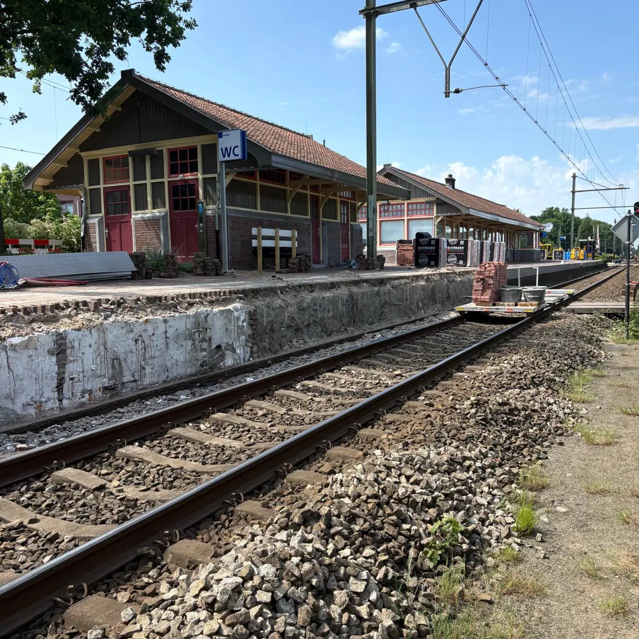 Werkzaamheden aan station den dolder 1