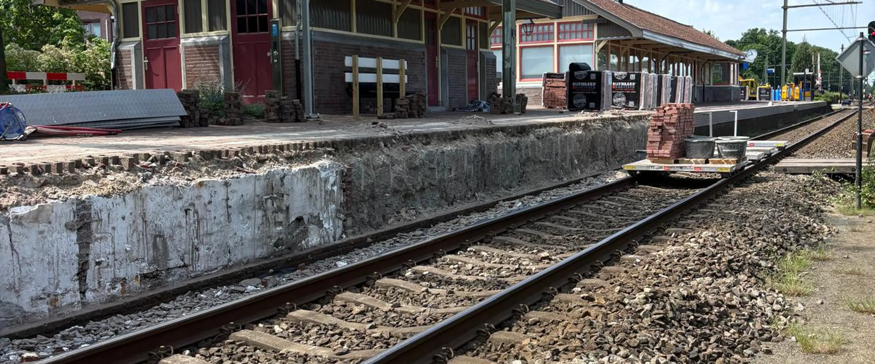Werkzaamheden aan station den dolder 1