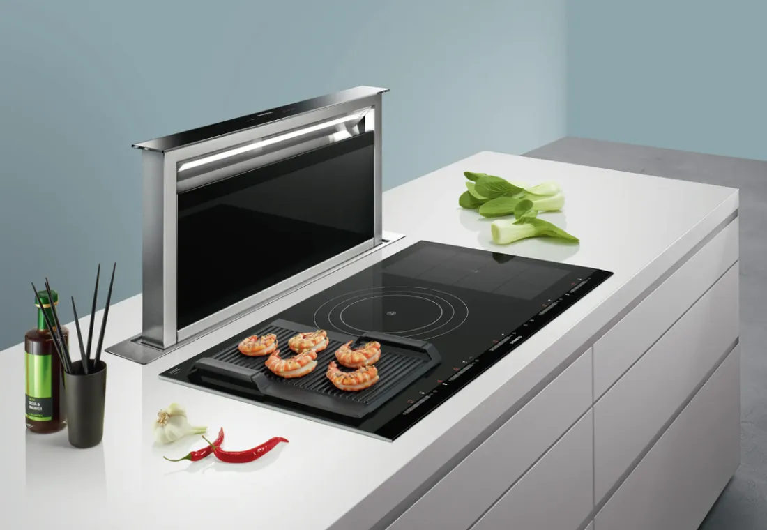 Downdraft afzuiging