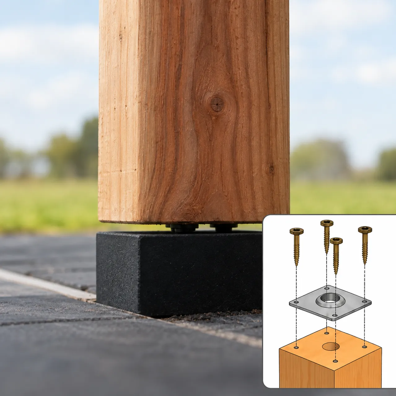 Betonpoer schematisch 2