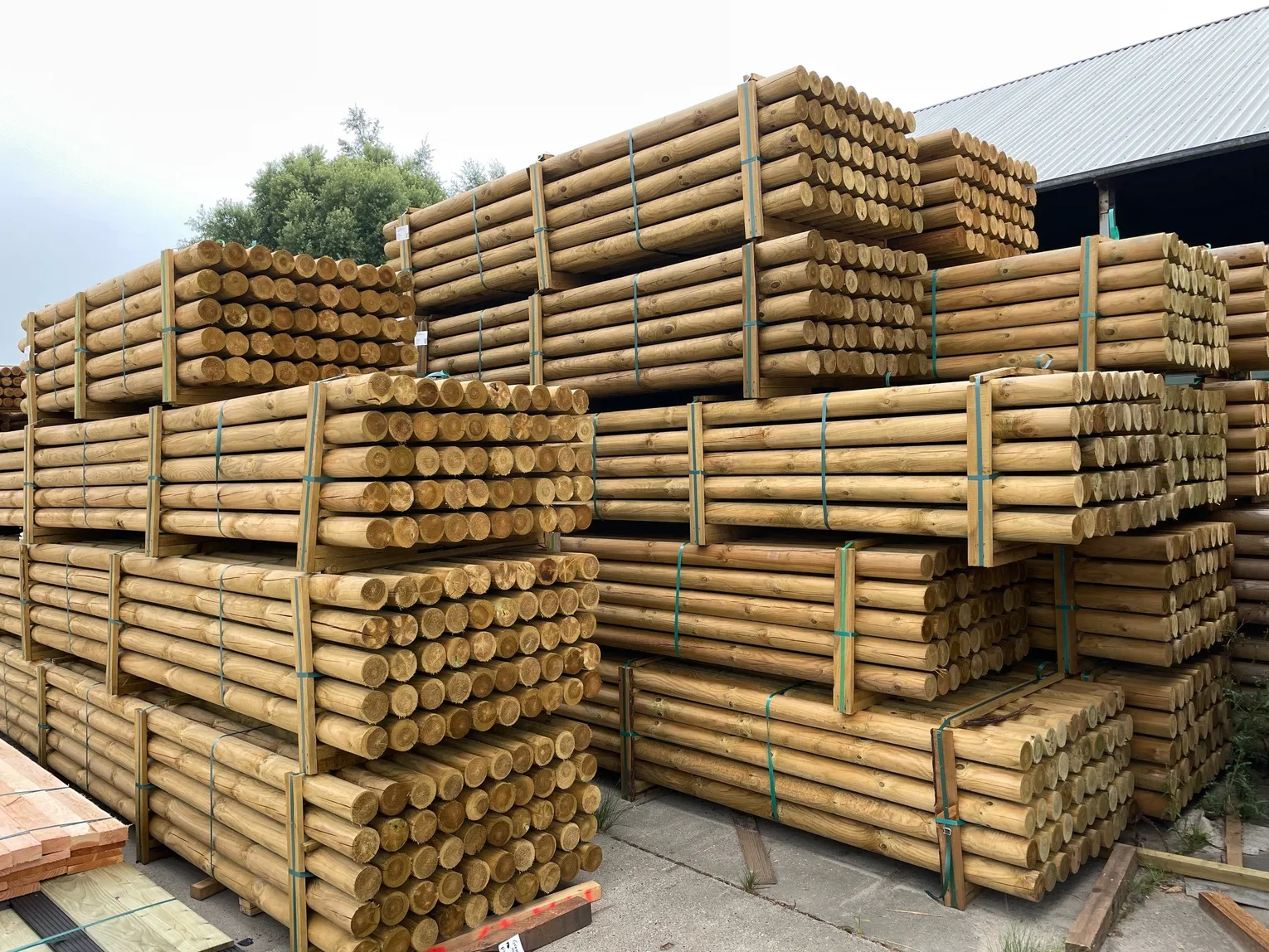 Geimpregneerd rondhout 1