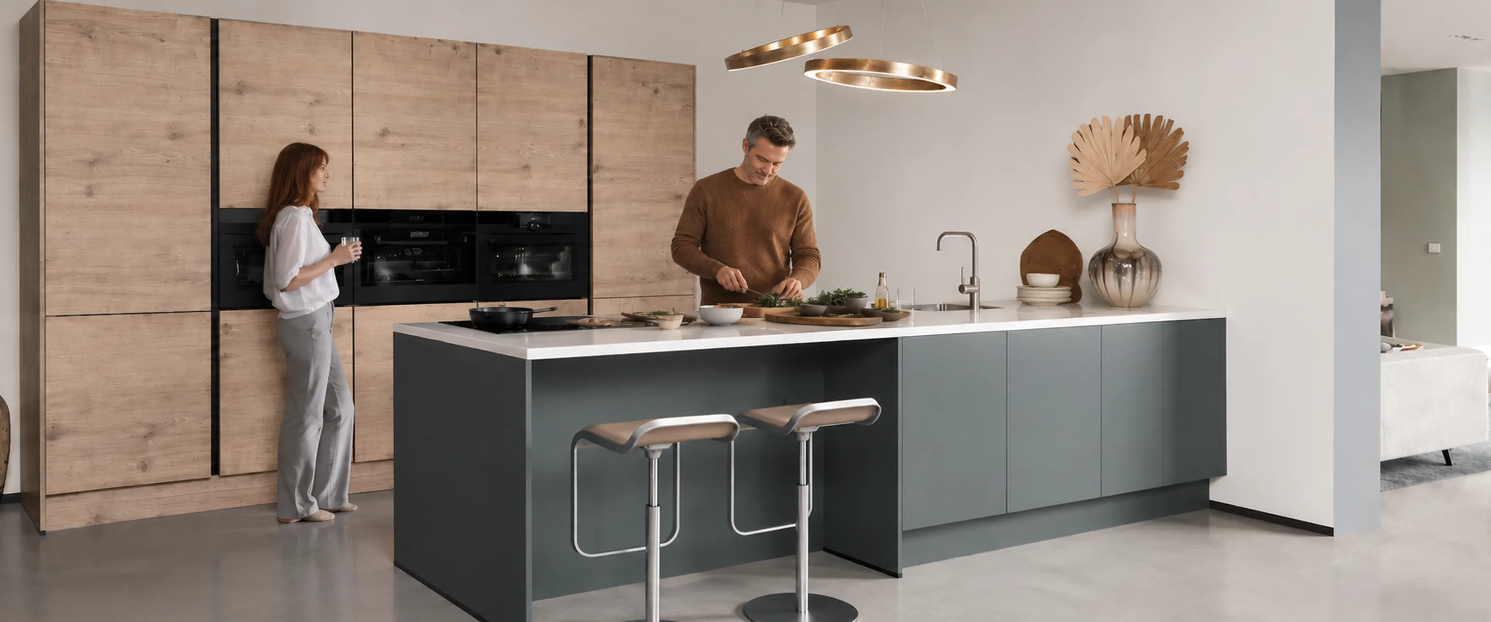 Stel in interliving keuken 2