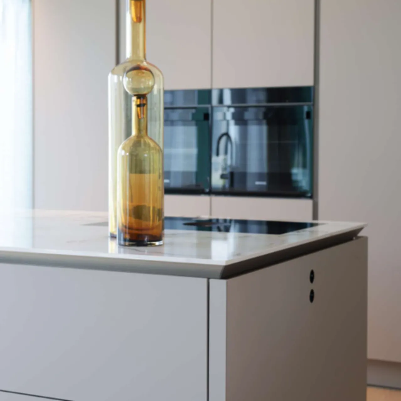 Siematic slx eilandkeuken in achat zijdemat