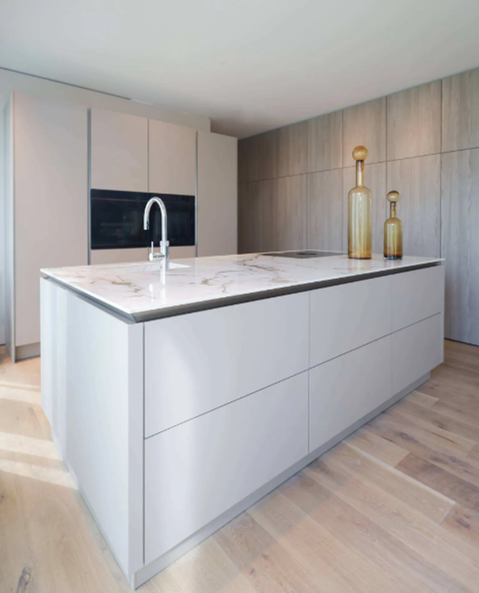 Siematic slx eilandkeuken in achat zijdemat