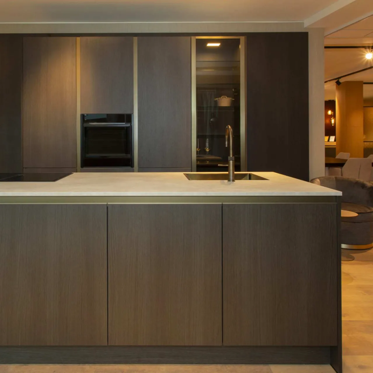 Siematic eilandkeuken in oak oolong
