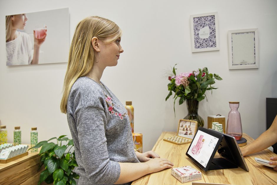 wellness center reception tablet software