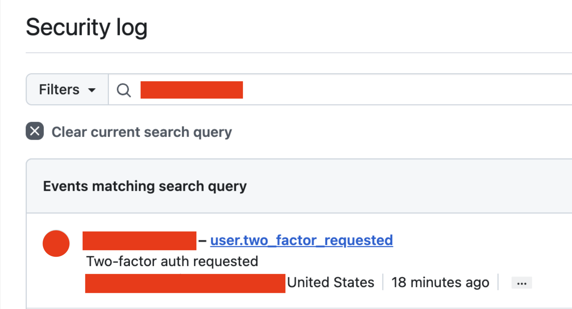 GitHub Security Log Shows Attacker Details