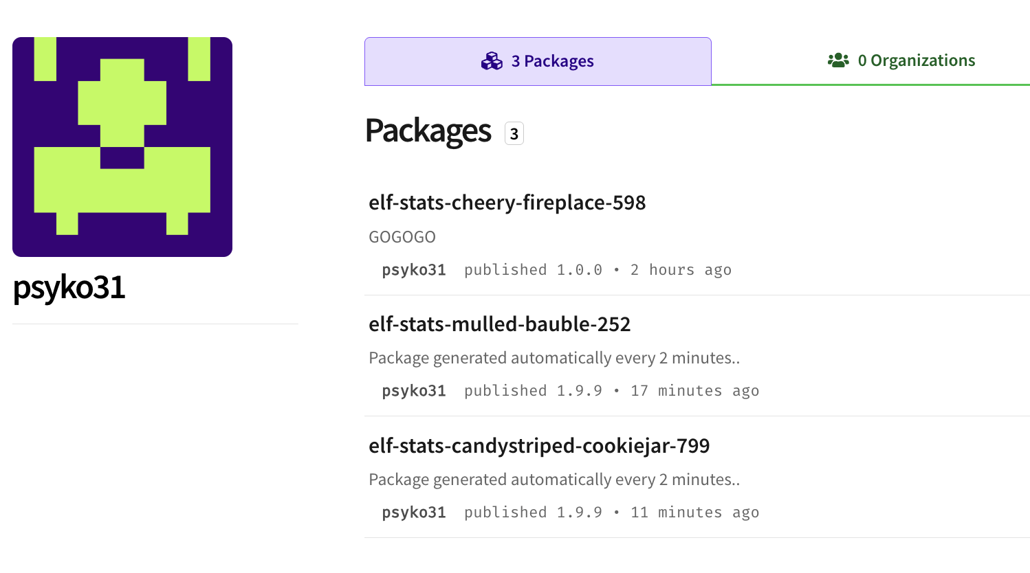 Malicious NPM user psyko31