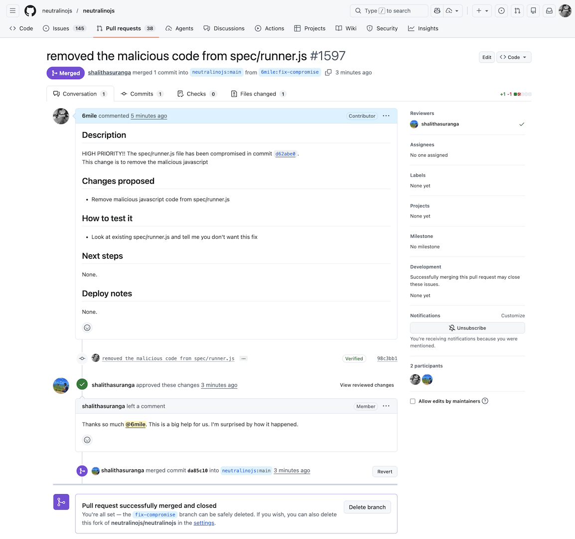 GitHub Fix PR