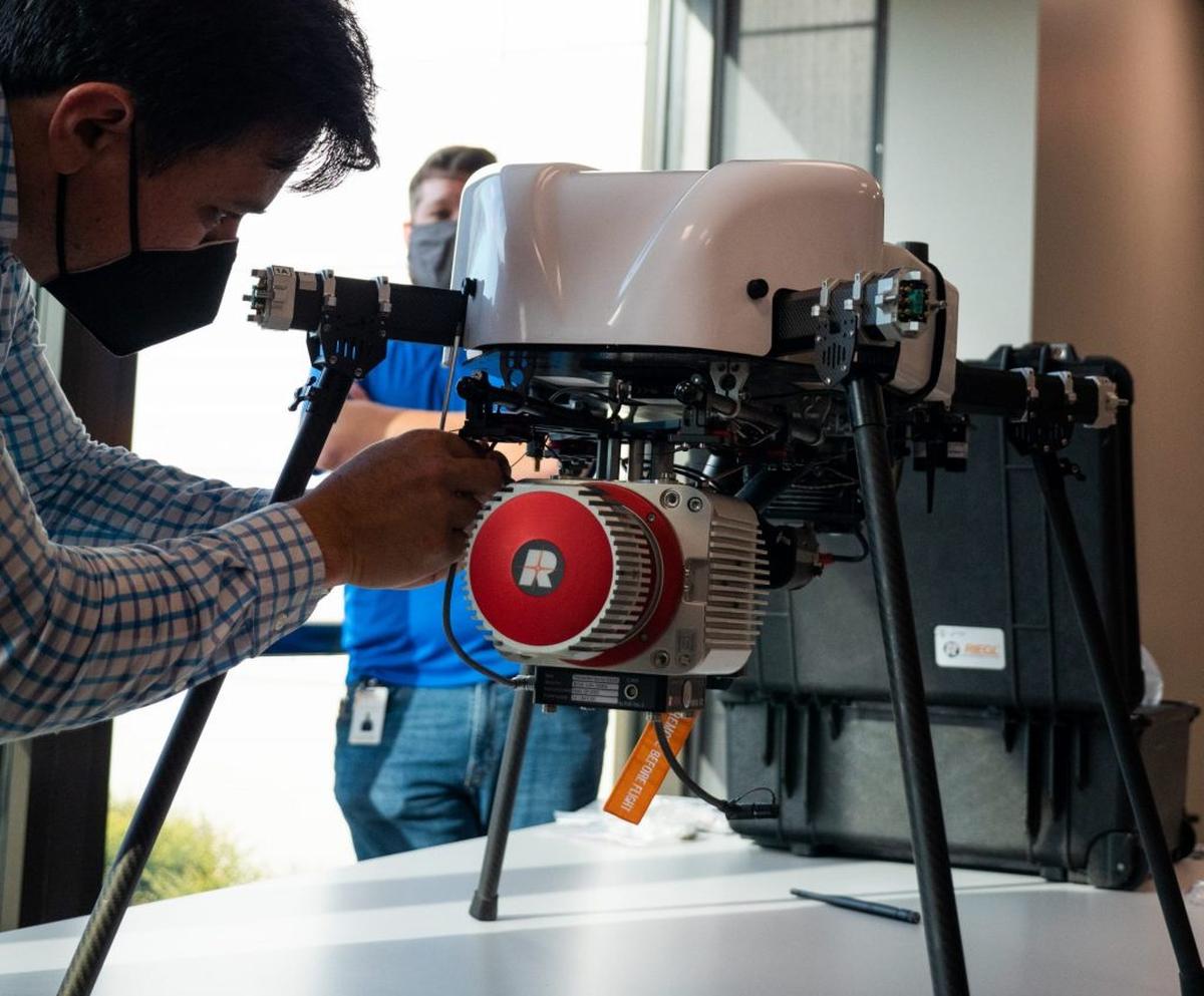 Hybrid LiDAR drone with Riegl lidar