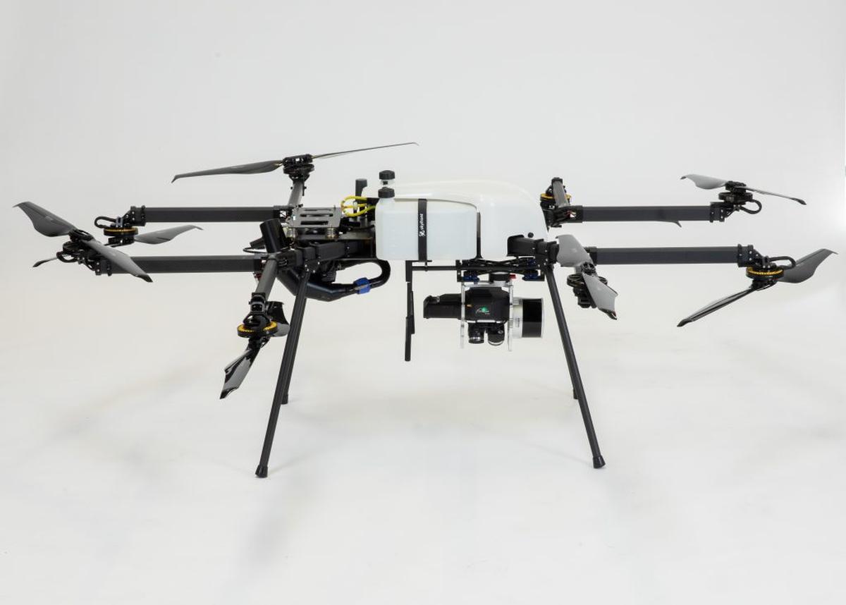 Hybrid LiDAR drone with Geocue lidar