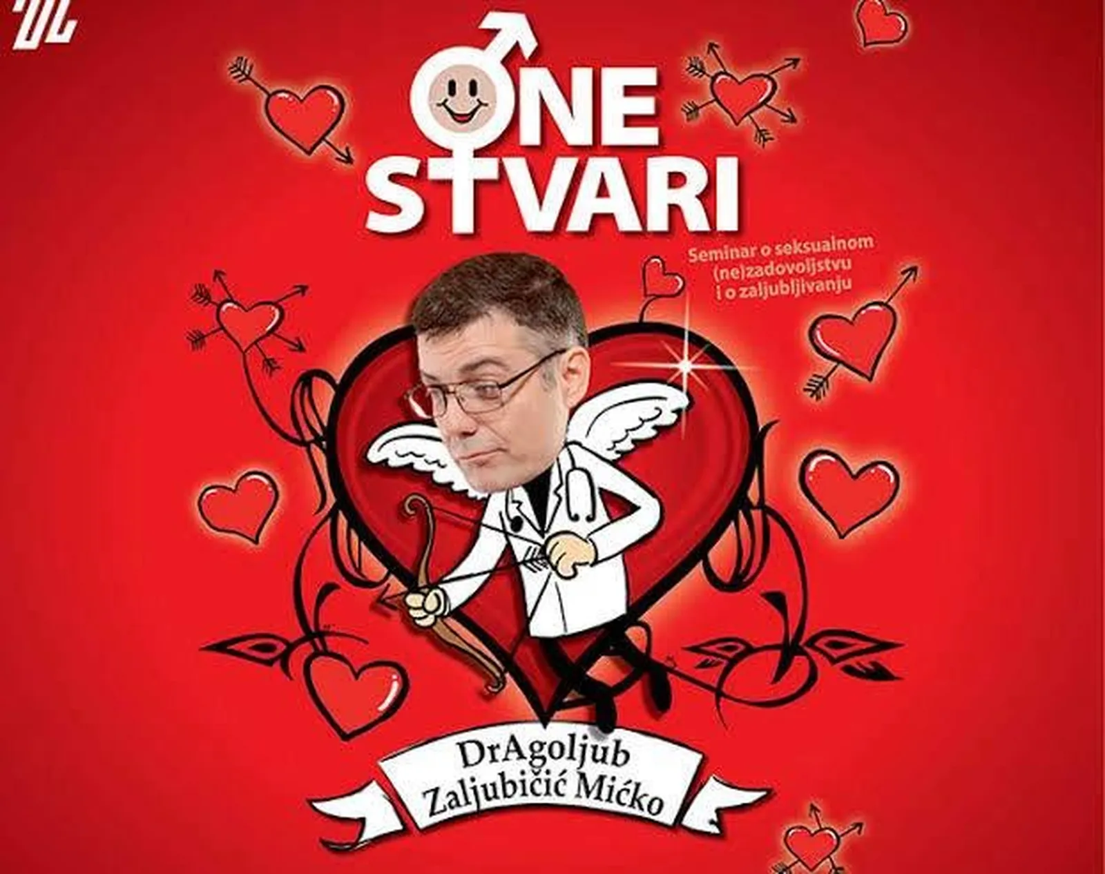 Plakat predstave One stvari sa Mićkom Ljubičićem