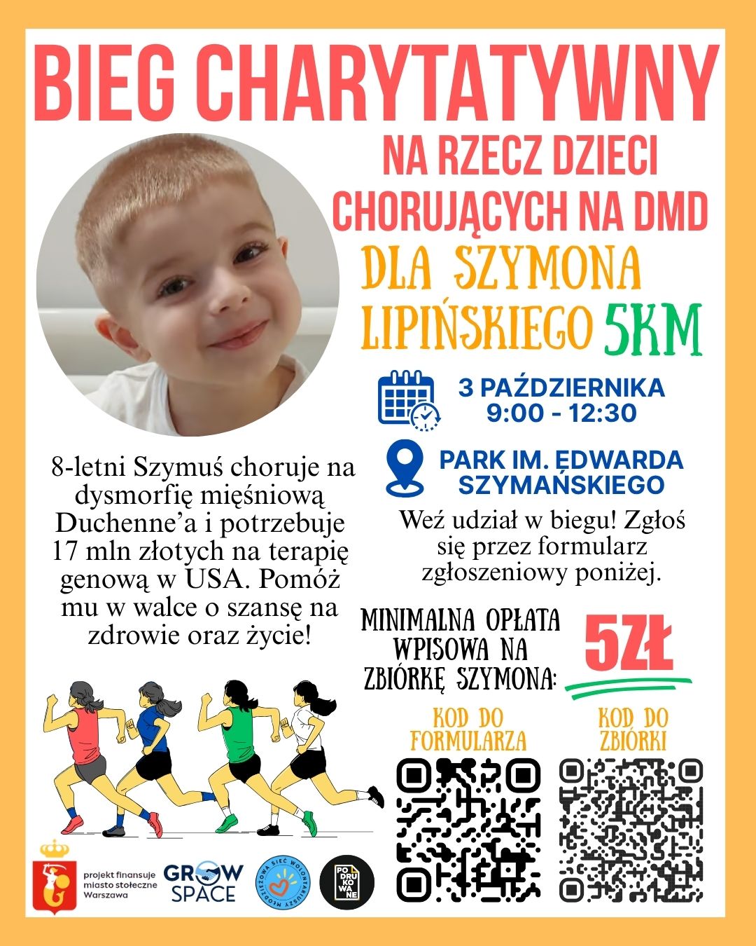 Bieg Charytatywny na rzecz Dzieci Chorujących na DMD