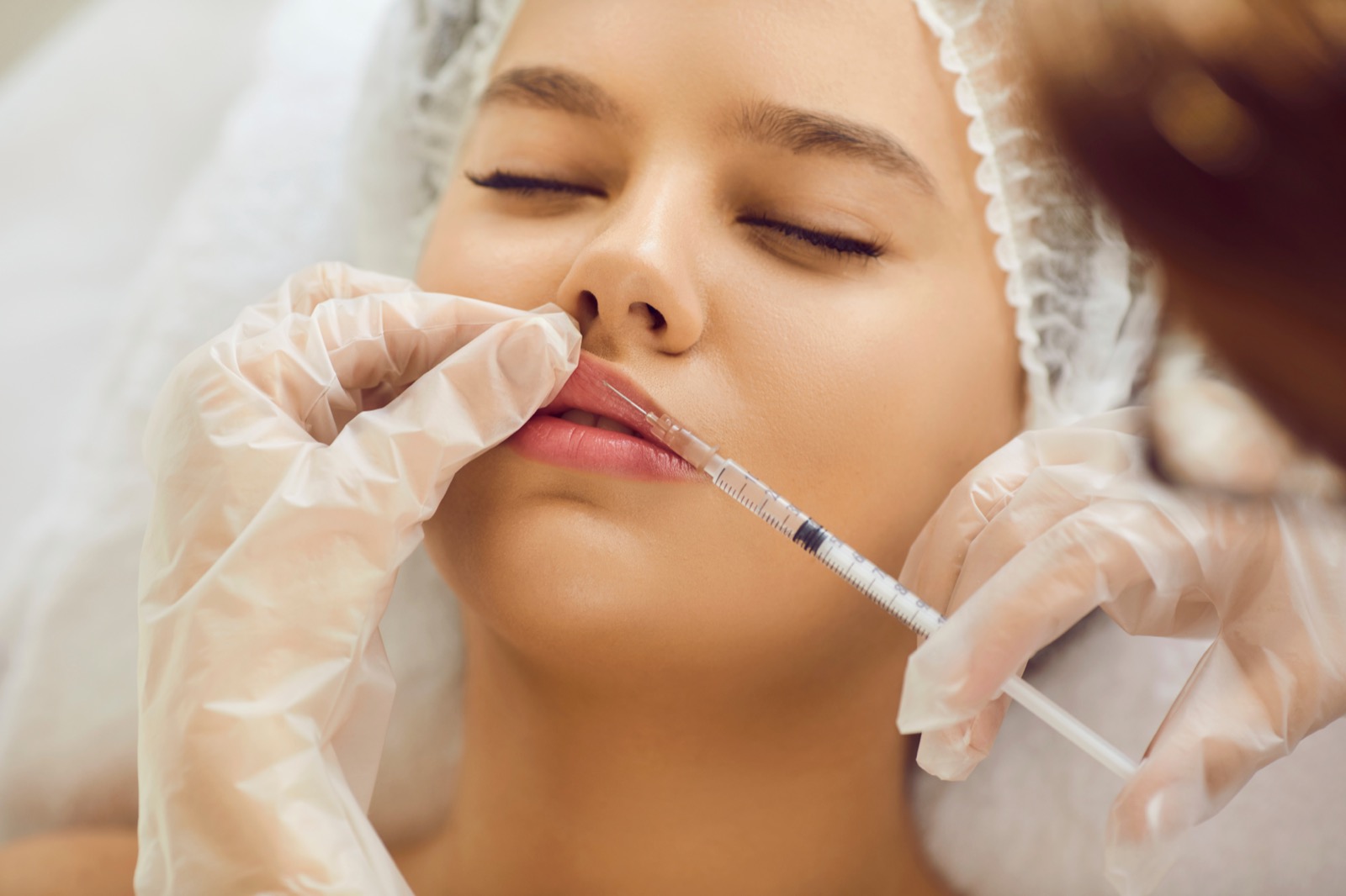 Aesthetic treatment delivered by a clinician