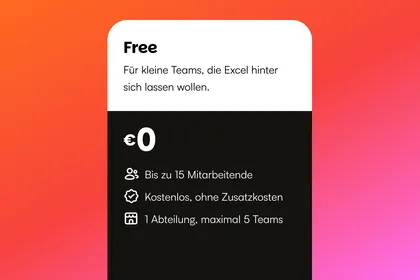Der kostenlose Shiftbase-Tarif