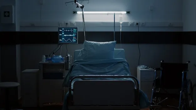Arbeitsplatz für Nachtarbeit im Krankenhaus