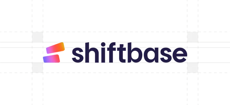 The new Shiftbase logo, with two shifts in a colour gradient