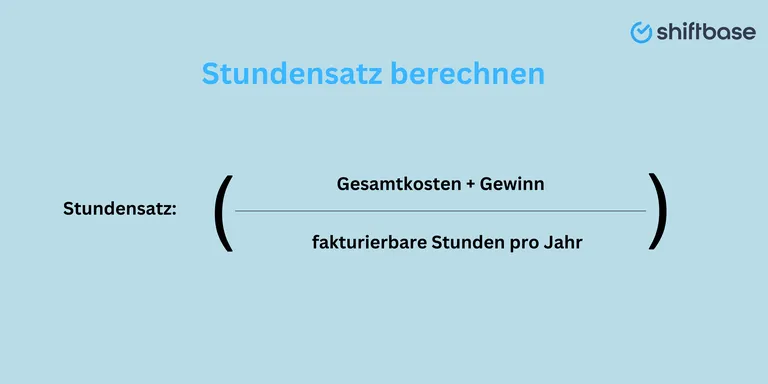 Stundensatz berechnen Formel