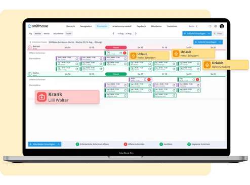 Digitale Urlaubs- und Abwesenheitsverwaltung in HR-Software mit Vertretungsregelung – Beispiel für professionelles Abwesenheitsmanagement im Unternehmen