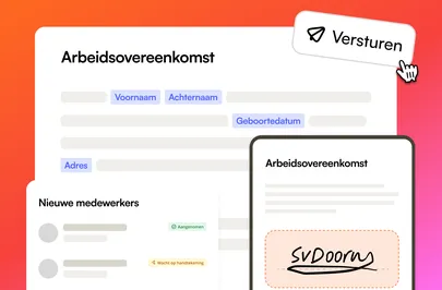 Arbeidsovereenkomst digitaal versturen en laten ondertekenen in HR Pro