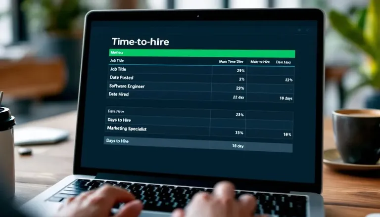 Kennzahlen-Dashboard zur Time-to-Hire im Recruiting