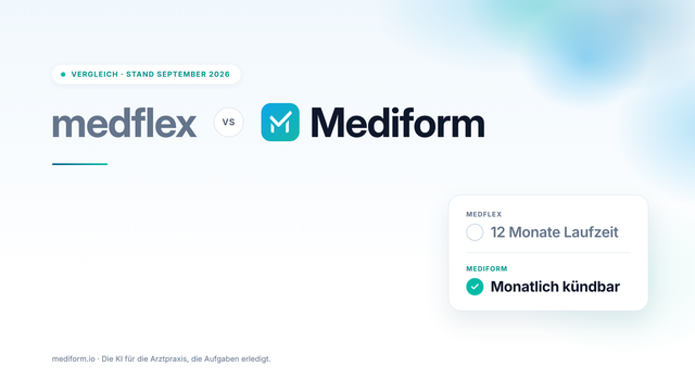 medflex Alternative: medflex und Mediform im Vergleich