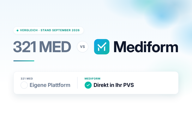321 MED Alternative: 321 MED und Mediform im Vergleich