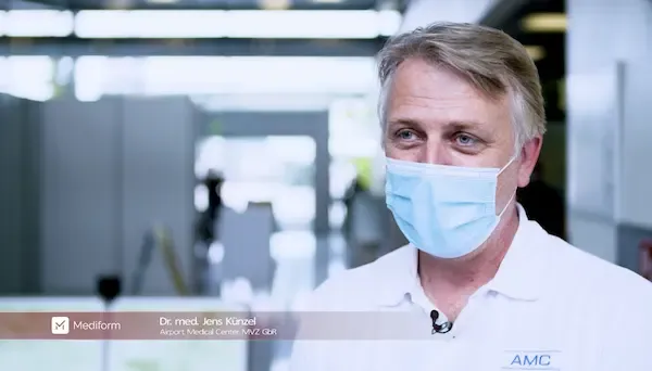 Unterstützung des Airport Medical Centers bei der Organisation des betrieblichen Impfens
