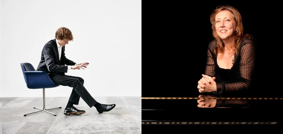 De pianisten Rik Kuppen en Ellen Corver