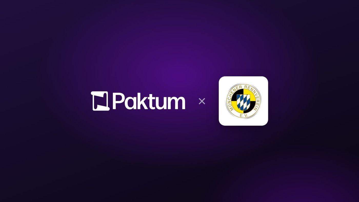 Logos von Paktum und Münchener Rennverein