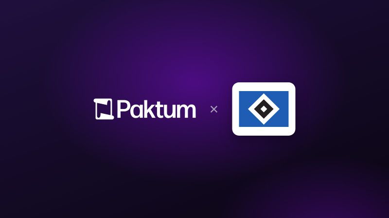 Logos von Paktum und dem Hamburger SV