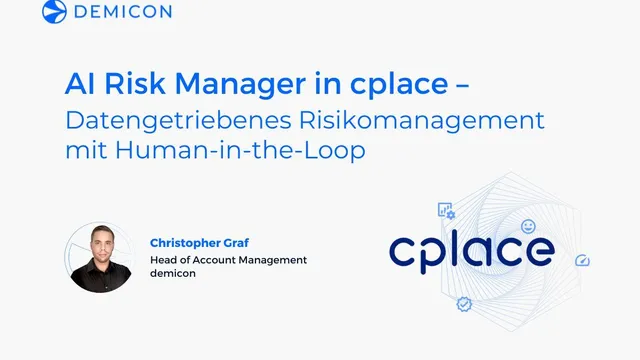AI Risk Manager in cplace: Datengetriebenes Risikomanagement