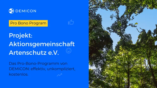 Pro-Bono-Projekt: Aktionsgemeinschaft Artenschutz e.V.