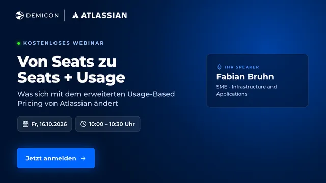 Webinar: Atlassian Usage Based Pricing ab Dezember
