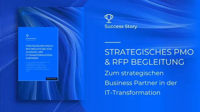 Strategisches PMO & RfP-Begleitung zur Auswahl des IT-Transformationspartners