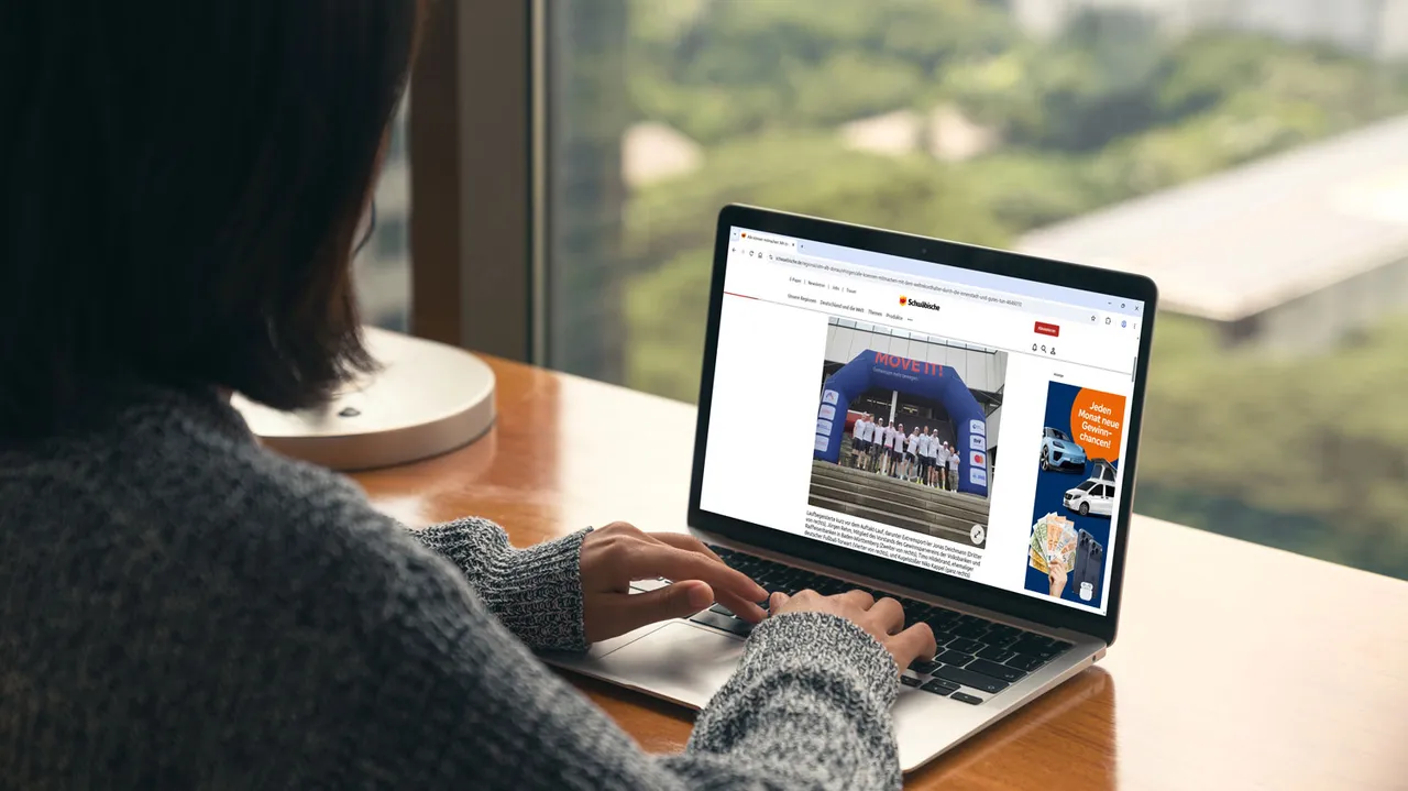 Advertorial auf schwaebische.de mit begleitender Halfpage Ad – Kombination aus redaktionellem Werbebeitrag und großformatigem Display-Banner