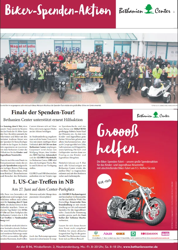 Bethanien Center Beilagenslider