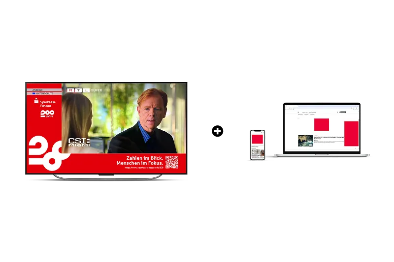 Adressable-TV-Werbung in Kombination mit Online-Banner bieten ein attraktives Einstiegsmodell für regionale Werbekampagnen