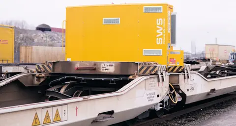 Elektrifizierter Taschenwagen