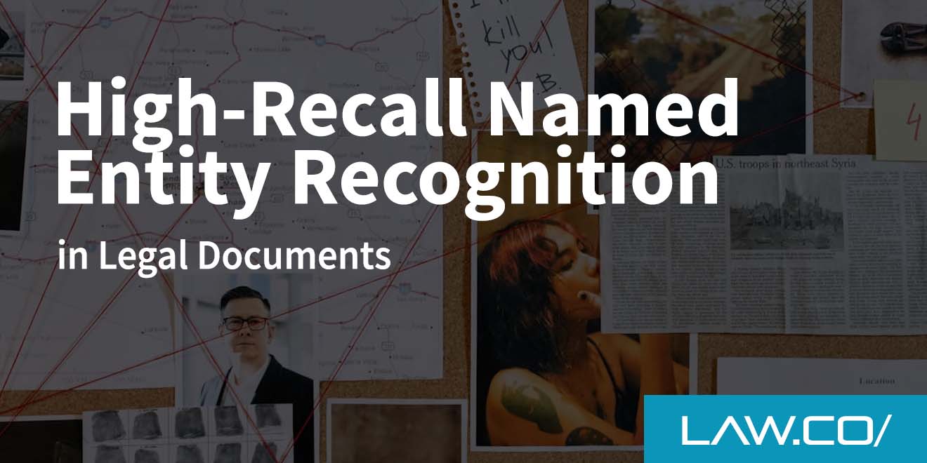 High-Recall Named Entity Recognition in Legal Documents