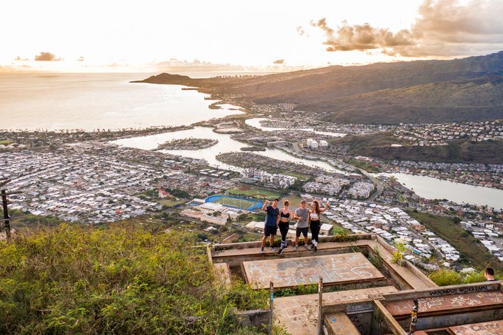 Blick über Honolulu vom Gipfel
