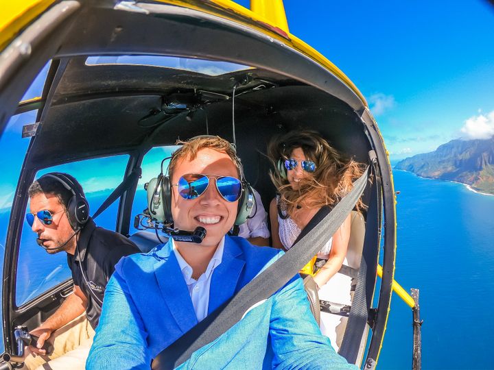 Selfie über der Nā Pali Coast