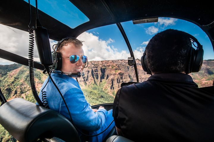 Josef mit Blick auf den Waimea Canyon