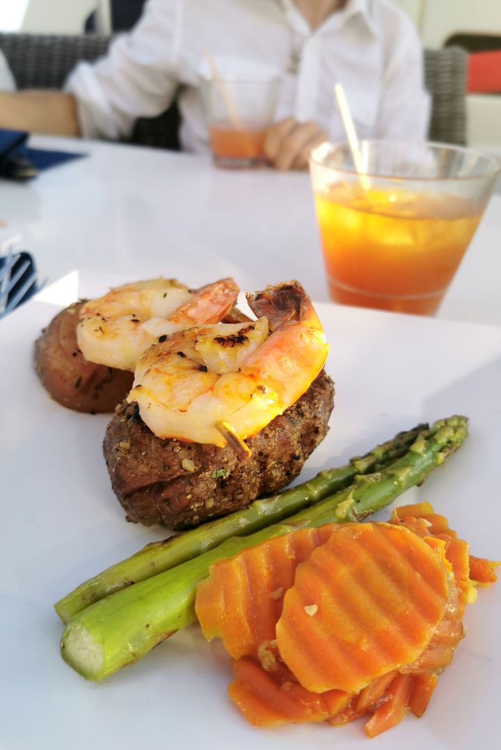 Surf and Turf an Bord
